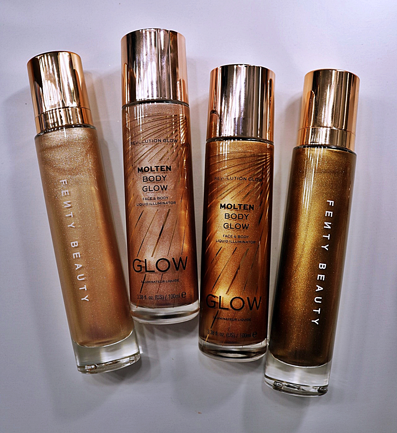 Revolution Glow Molten Body Liquid Illuminator (Review, Swatches and